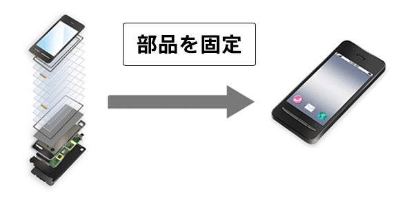 部品を固定