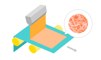 塗り方：スプレー塗工 図解