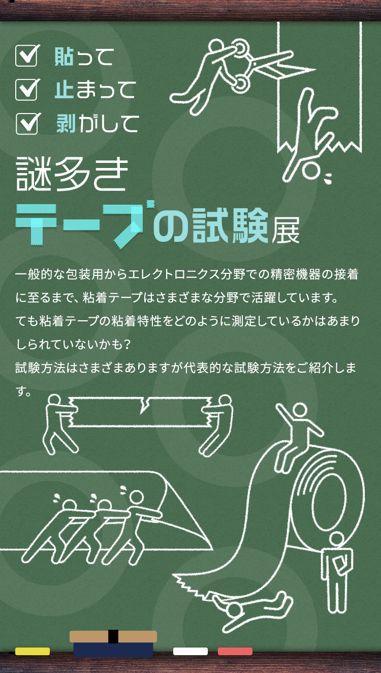 企画展 第26回 貼って 止まって はがして 謎多きテープの試験展