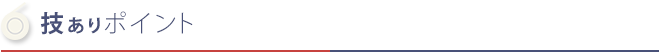 技ありポイント