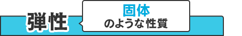 弾性　固体のような性質