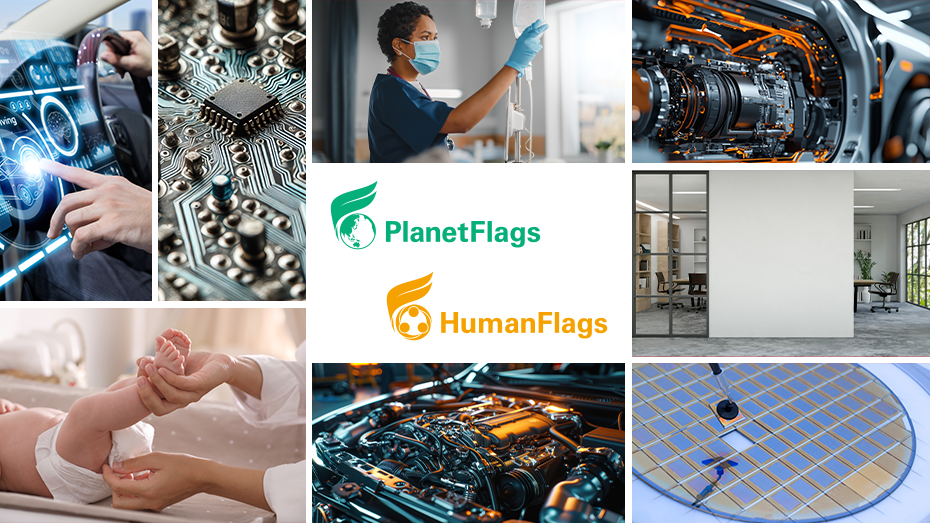 PlanetFlags/HumanFlags -Products Contributing to the Environment and/or Human Life