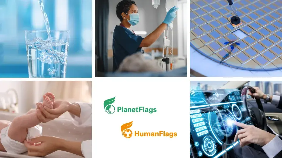 PlanetFlags™/HumanFlags™ -Products Contributing to the Environment and/or Human Life-